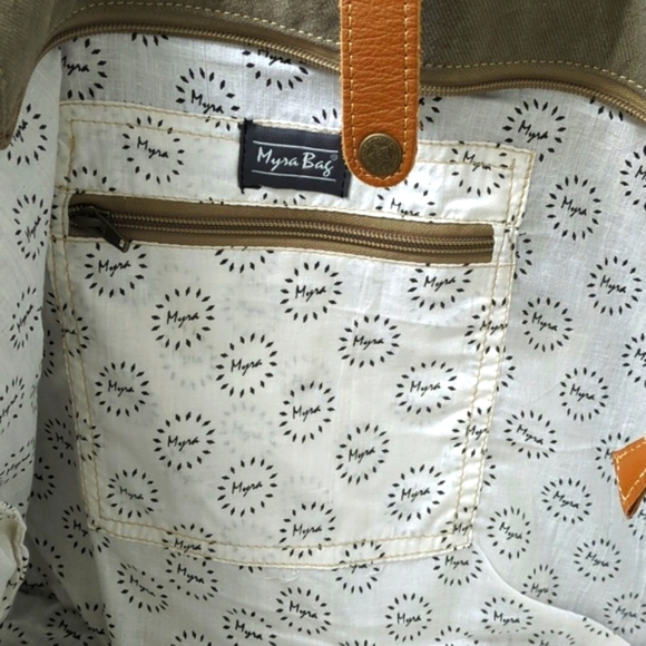 MYRA Aztec Messenger Bag Leather Saddle Blanket Tapestry - Picture 14 of 17